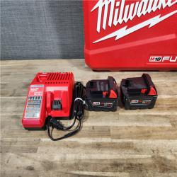 HOUSTON LOCATION - AS-IS (APPEARS LIKE NEW) MILWAUKEE FUEL 18V Lithium-Ion Brushless Cordless Hammer Drill and Impact Driver Combo Kit