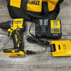 AS-IS DEWALT Atomic 20V Lithium-Ion Cordless Compact 1/2 in. Drill/Driver Kit