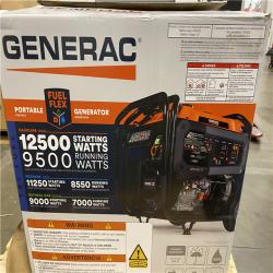 Dallas Location - As-Is Generac 12500/9500-Watt Tri-Fuel Portable Generator