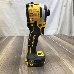 AS-IS DEWALT ATOMIC 20V MAX Cordless Brushless Compact 1/4 in. Impact Driver (Tool Only)