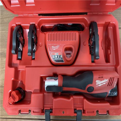 California AS-IS Milwaukee M12 Force Logic Press Tool Kit, Includes (2) Batteries, Charger & Hard Case