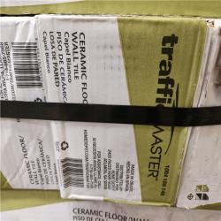 Phoenix AS-IS TrafficMaster Capel Bianco 6 in. x 24 in. Matte Ceramic Wood Look Floor and Wall Tile (663 sq. ft./39 Case)