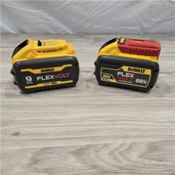 AS-IS DEWALT FLEXVOLT 20-Volt /60-Volt MAX Lithium-Ion 9.0Ah Battery (2-Pack)
