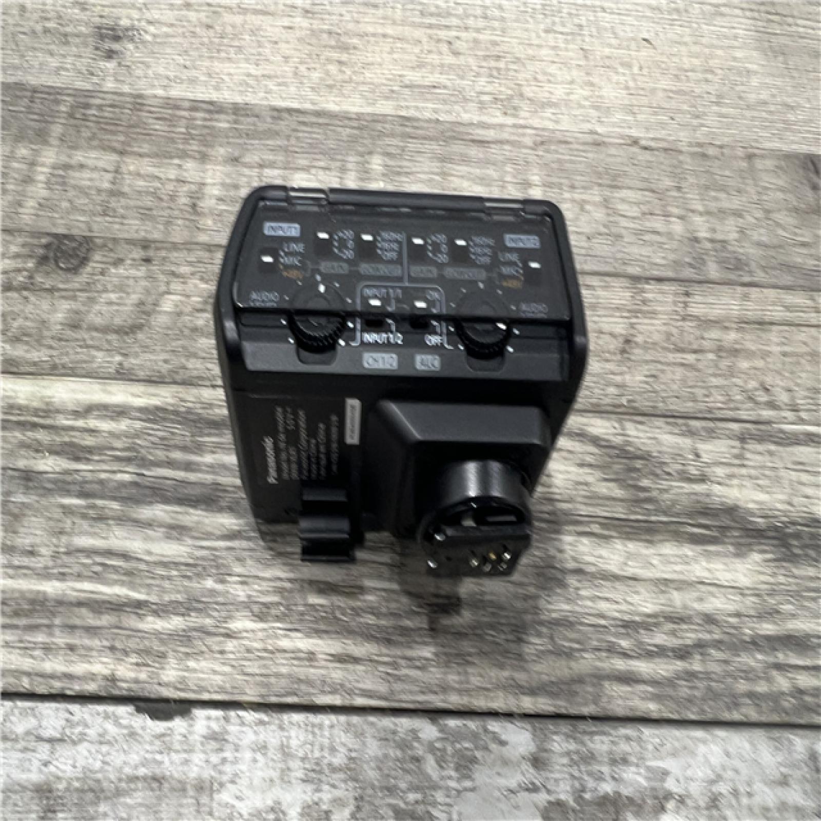 AS-IS Panasonic Professional Microphone Adaptor  2 XLR Terminals  Black (DMW-XLR1)