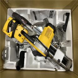 AS-IS DEWALT 15 Amp Corded 12 in. Double Bevel Sliding Compound Miter Saw with XPS Technology, Blade Wrench and Material Clamp