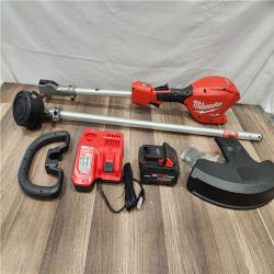 AS-IS - MILWAUKEE M18 FUEL 18V 16 in. Brushless Cordless Battery Powered String Trimmer W/QUIK-LOK Attachment Capability & 8.0 Ah Battery