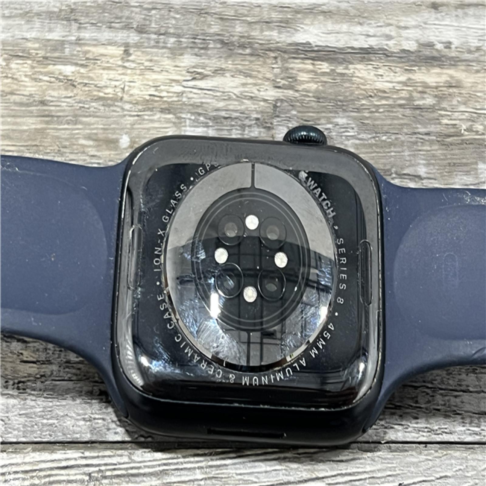 AS-IS Apple Watch Series 8 (GPS, 45mm) Midnight Case with Midnight Sport Band