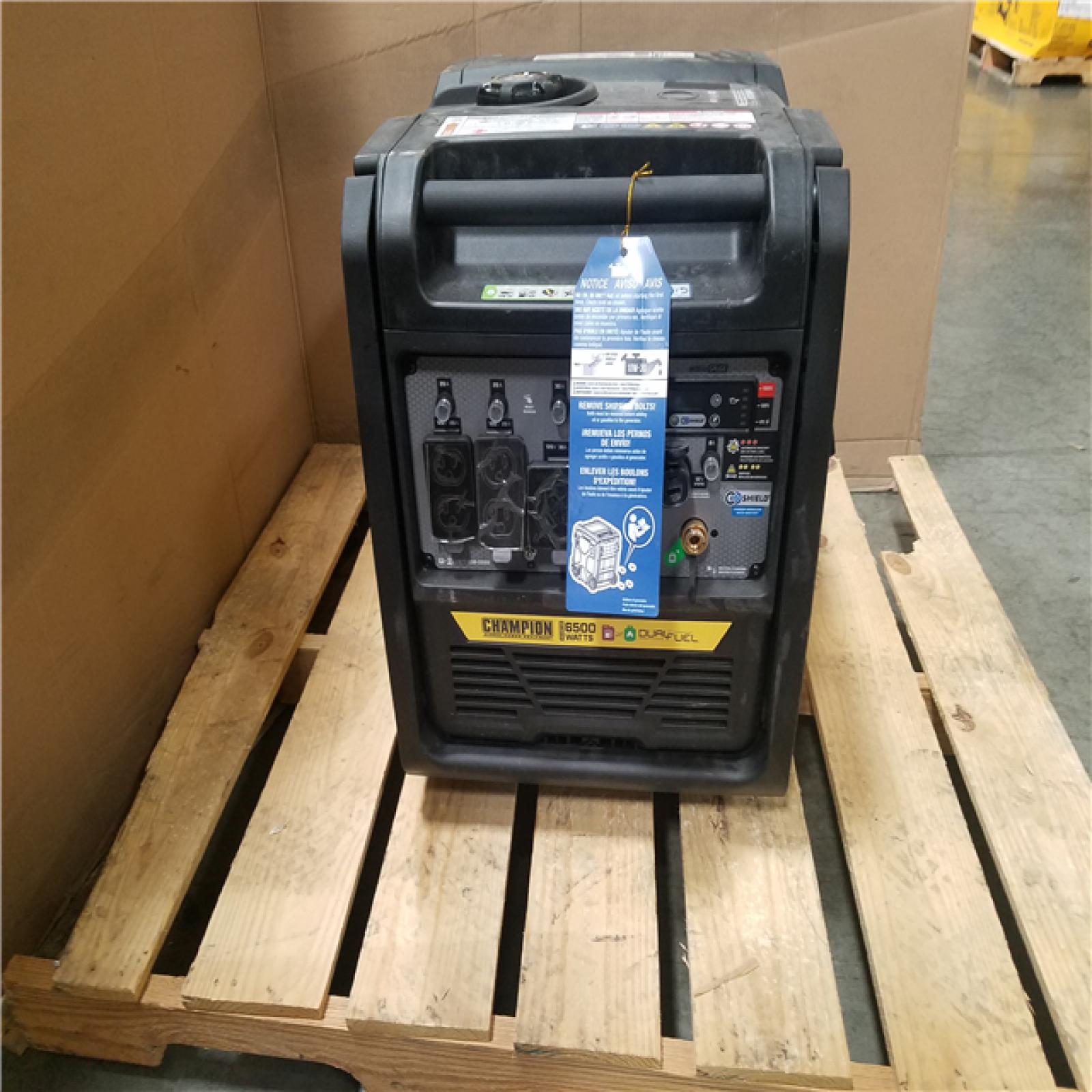 CALIFORNIA AS-IS CHAMPION DUAL FUEL PORTABLE GENERATOR