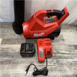 AS-IS Milwaukee FUEL 120 MPH 500 CFM 18V Brushless Cordless Battery Powered Leaf Blower Kit