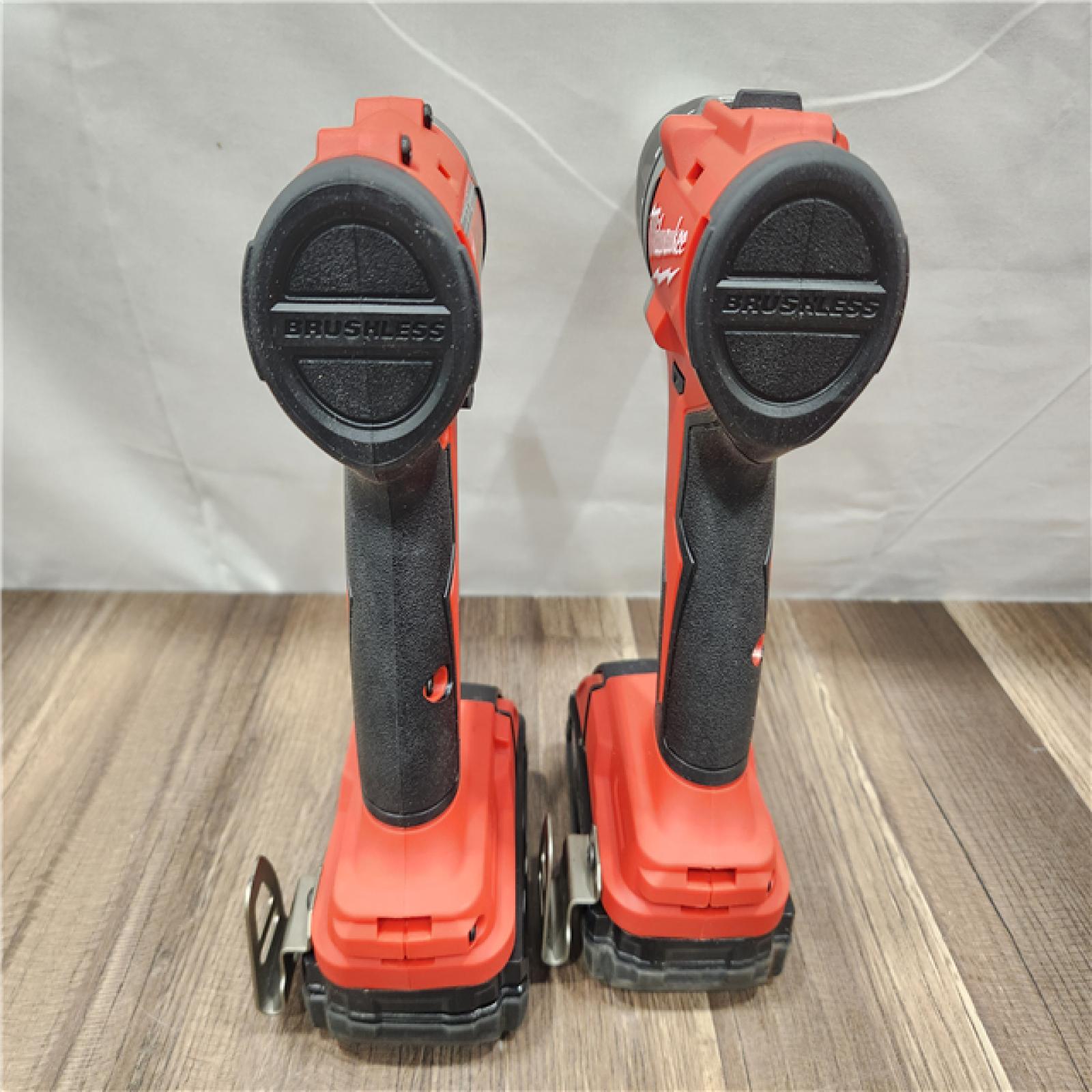 AS-IS- Milwaukee M18 Compact Brushless 2-Tool Combo Kit