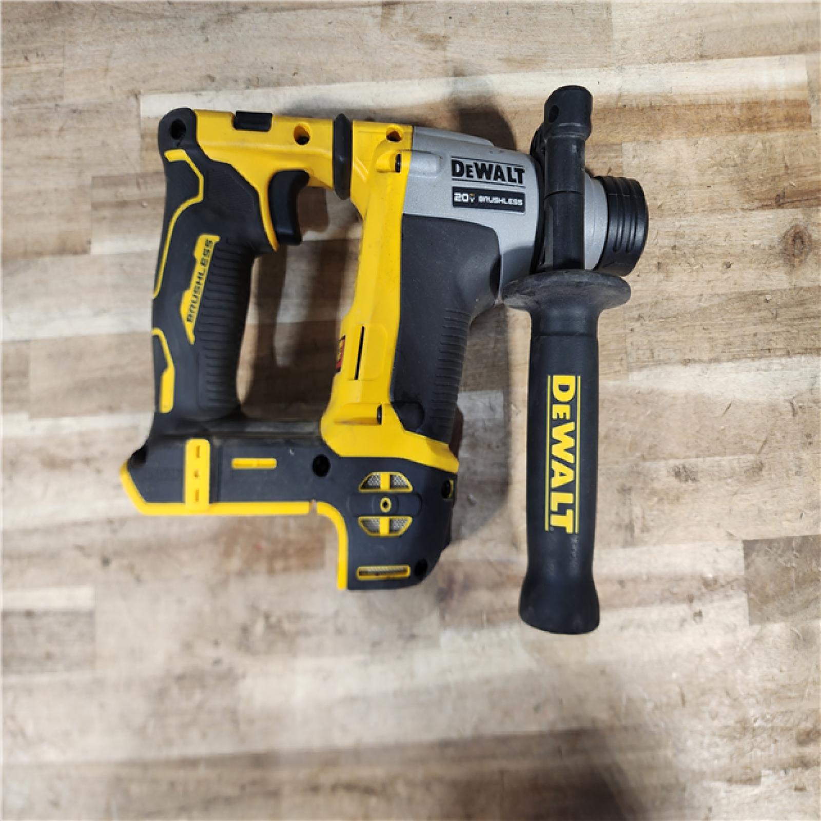 HOUSTON LOCATION - AS-IS DEWALT ATOMIC 20V MAX Cordless Brushless Ultra-Compact 5/8 in. SDS Plus Hammer Drill (Tool Only)