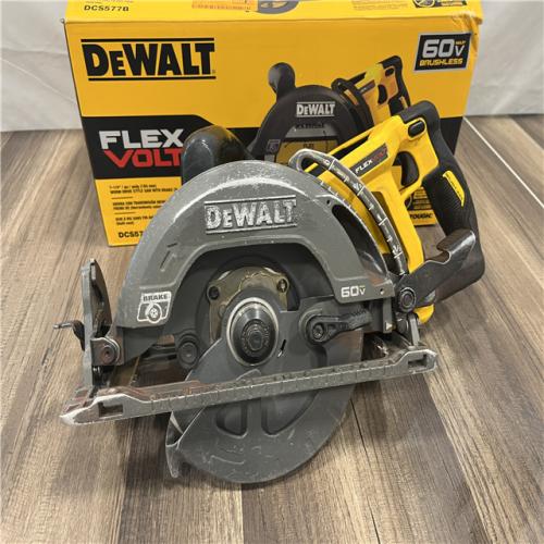 AS-IS DEWALT FLEXVOLT 60V MAX Cordless Brushless 7-1/4 in. Wormdrive Style Circular Saw (Tool Only)