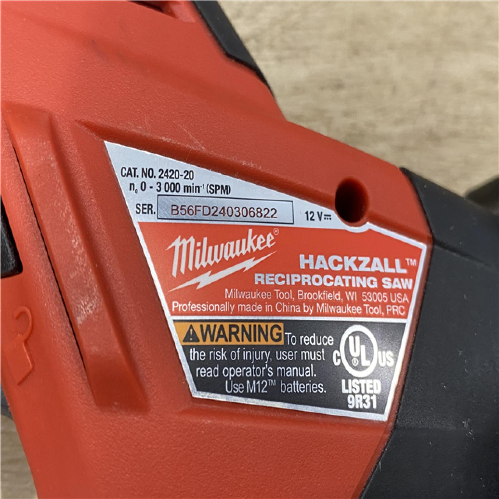 AS-IS Milwaukee 12V Lithium-Ion HACKZALL Cordless Reciprocating Saw Kit