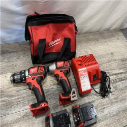 AS-IS Milwaukee 18V Lithium-Ion Cordless Drill Driver/Impact Driver Combo Kit