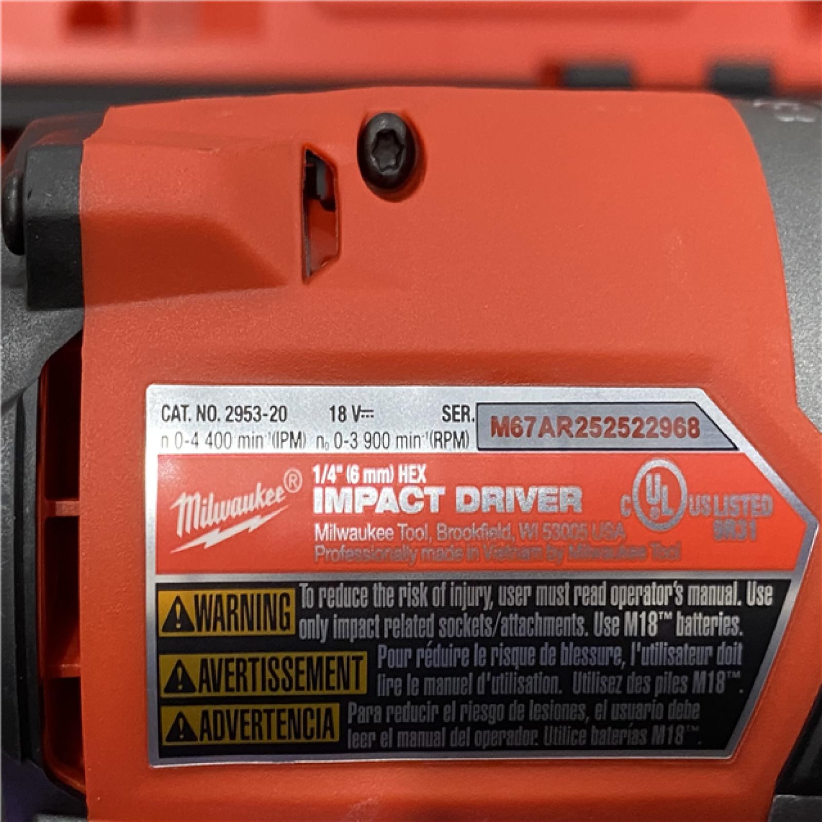 AS-IS Milwaukee 18V Lithium-Ion Brushless Cordless Hammer Drill and Impact Driver Combo Kit