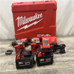 AS-IS Milwaukee FUEL 18V Lithium-Ion Brushless Cordless Hammer Drill and Impact Driver Combo Kit
