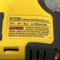 AS-IS DEWALT ATOMIC 20V MAX Cordless Brushless Compact Reciprocating Saw (Tool Only)