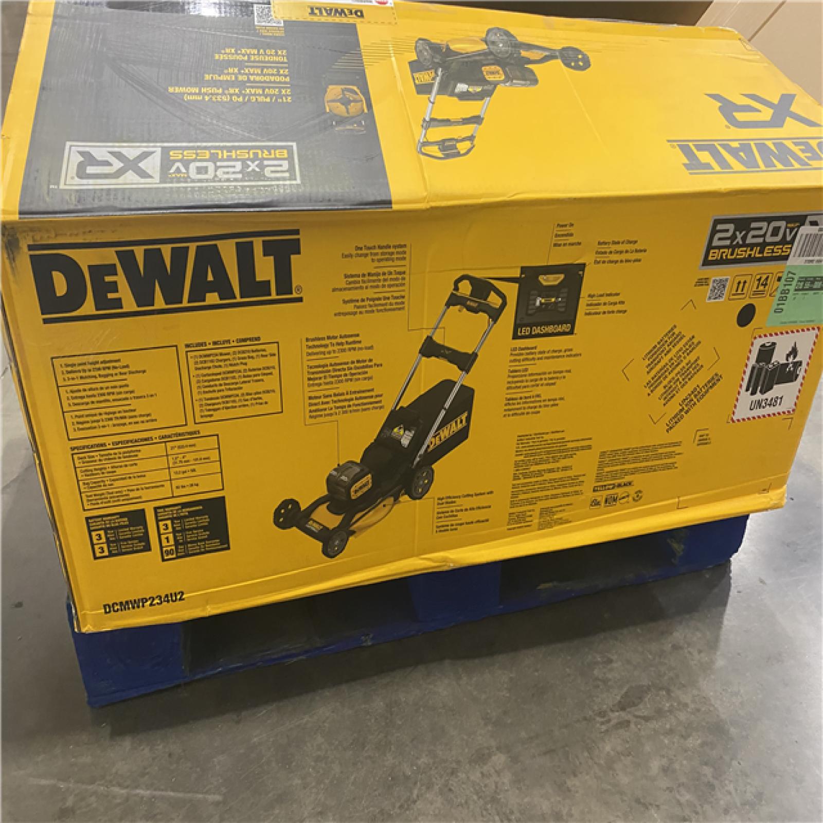 Dallas Location - As-Is 	2x20V MAX 21 in. Cordless Battery Powered Push Lawn Mower Kit with (2) 10 Ah Batteries and Chargers