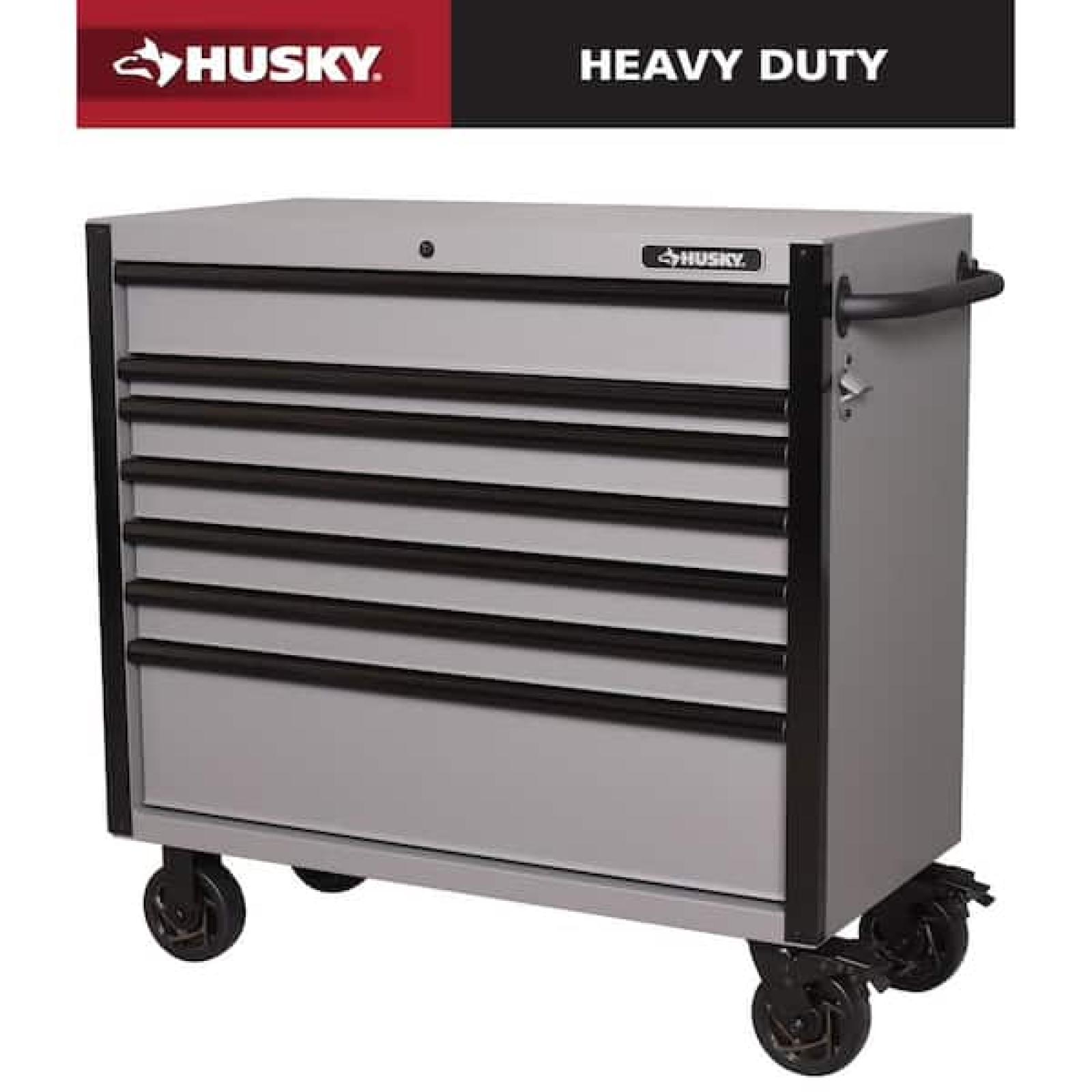 Phoenix NEW Husky Heavy Duty 42 in. 7-Drawer Matte Gray Rolling Tool Cabinet