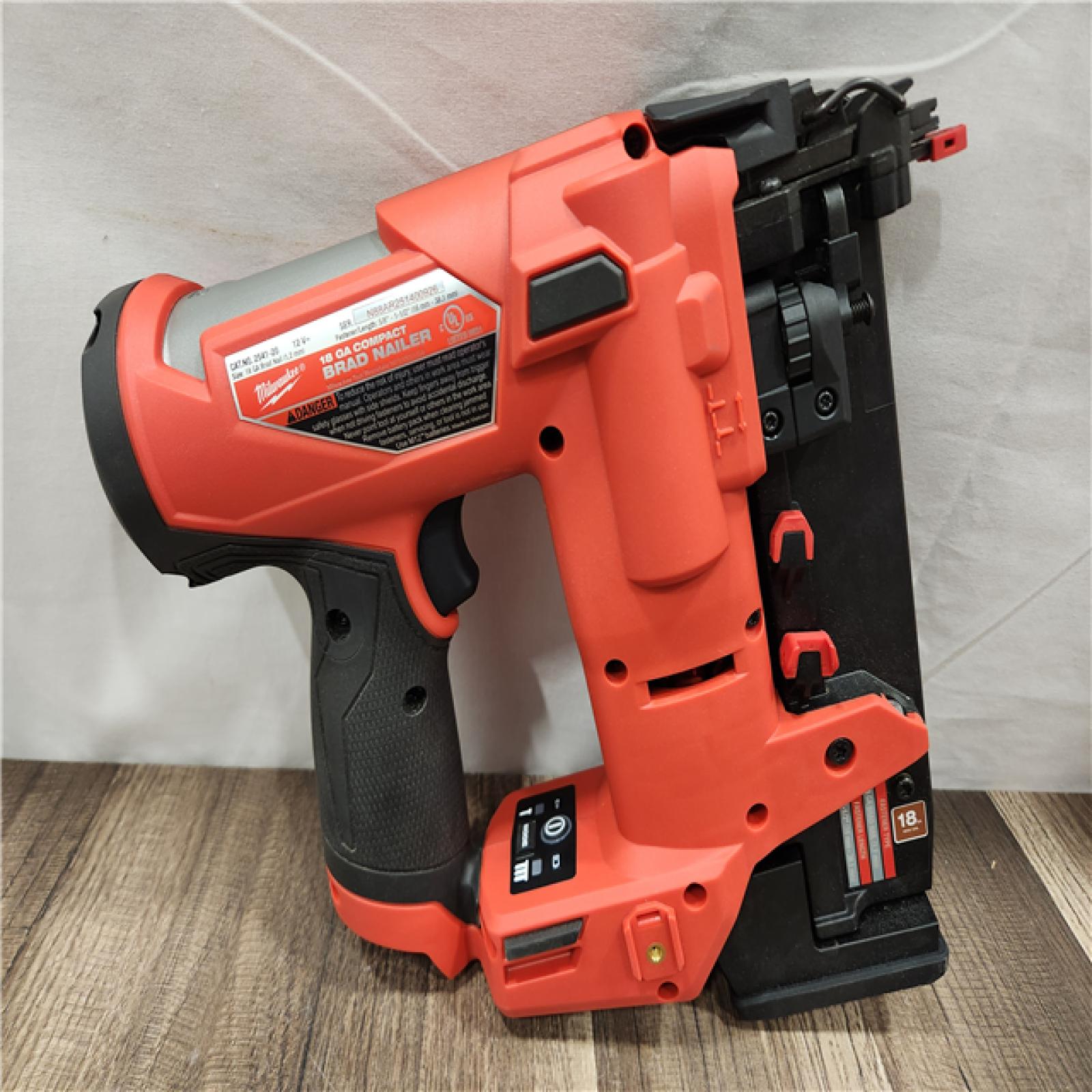 AS-IS- Milwaukee M12 FUEL 18 Gauge Compact Brad Nailer (Tool-Only)