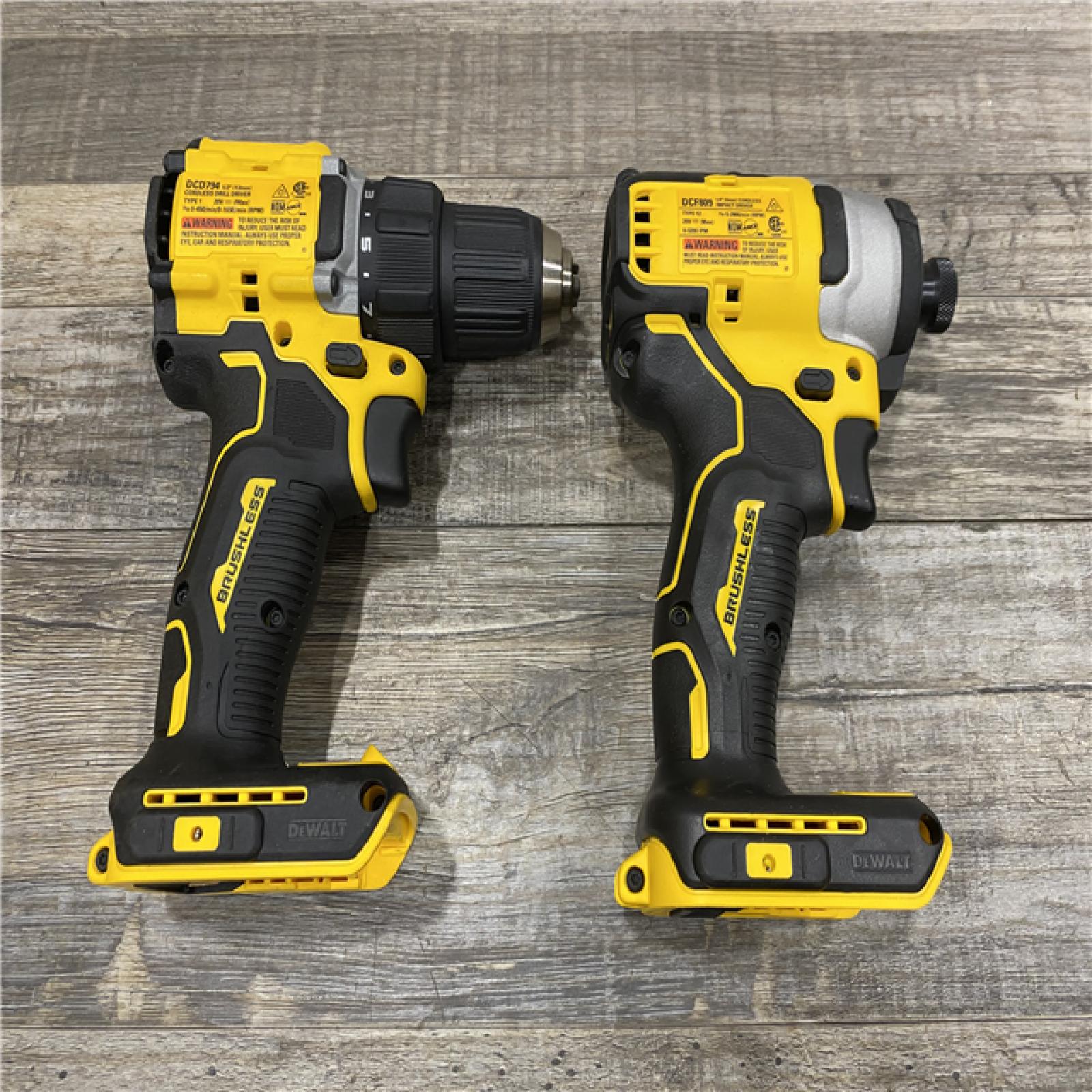AS-IS DEWALT ATOMIC 20-Volt MAX Lithium-Ion Cordless (2-Tool) Combo Kit