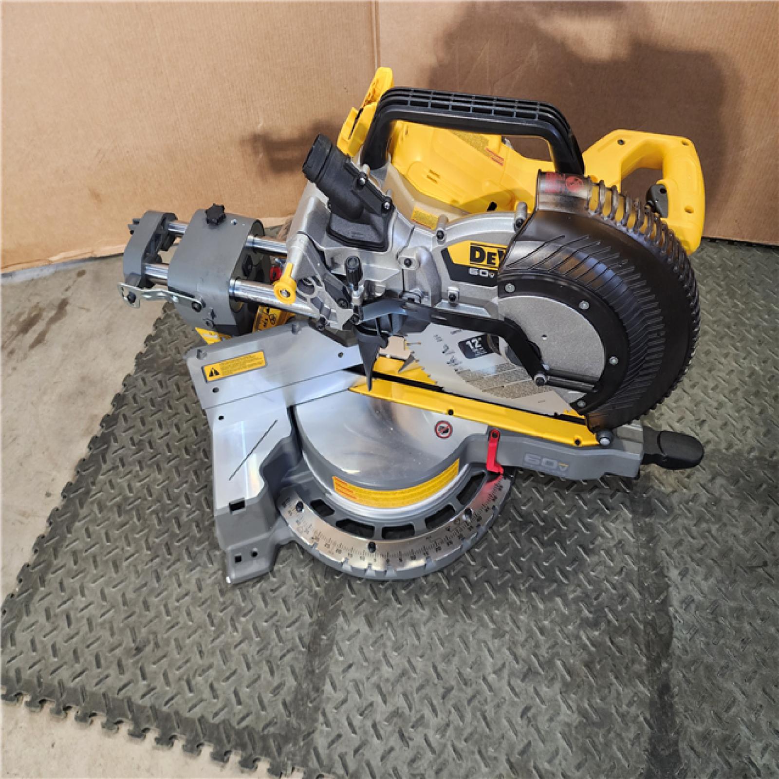 HOUSTON LOCATION - AS-IS DEWALT 60V Lithium-Ion 12 in. Cordless Sliding Miter Saw (Tool Only)