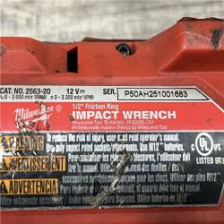 AS-IS Milwaukee FUEL 12V Lithium-Ion Brushless Cordless Stubby 1/2 in. Impact Wrench (Tool-Only)