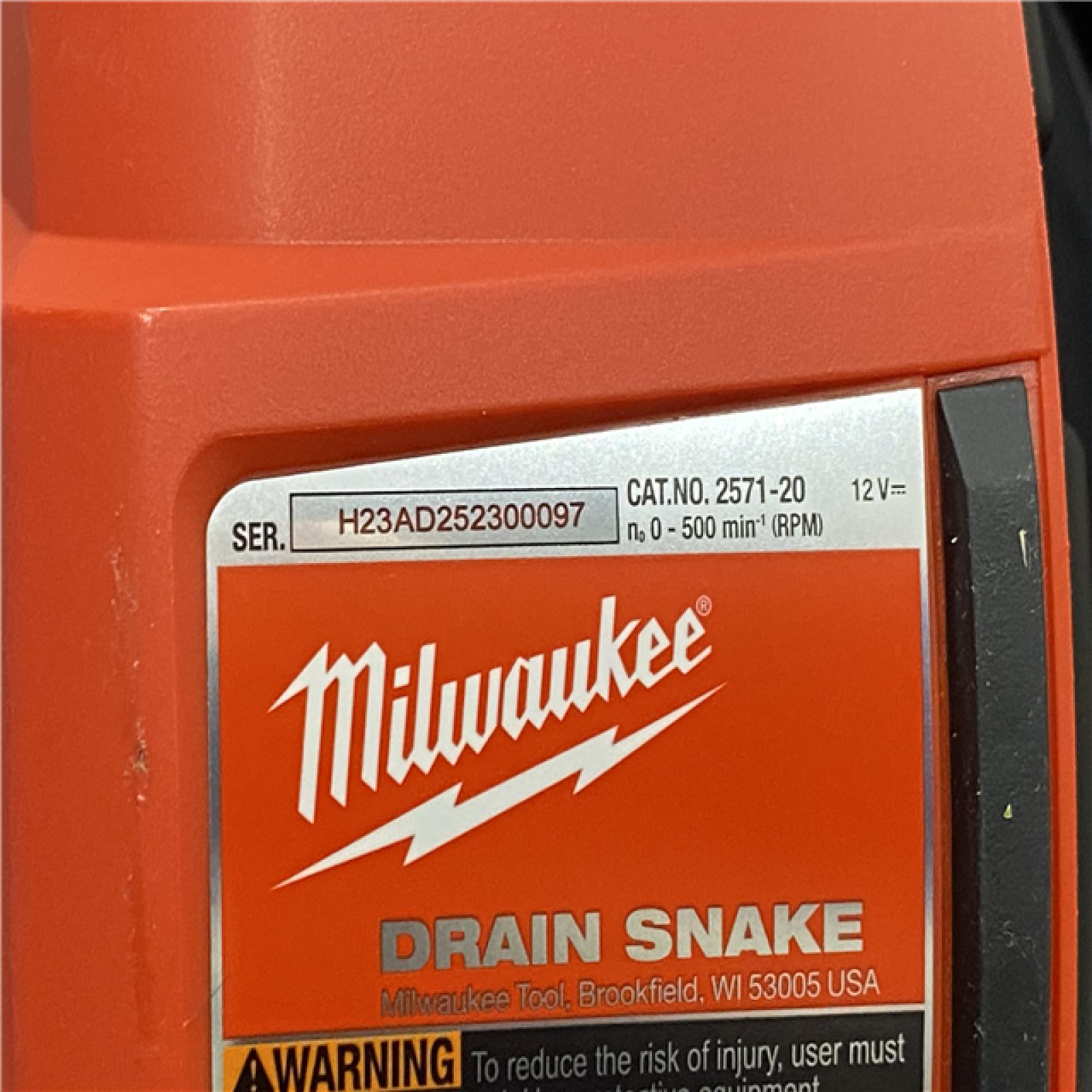 AS-IS Milwaukee 12-V Lithium-Ion Cordless Drain Snake Auger Kit
