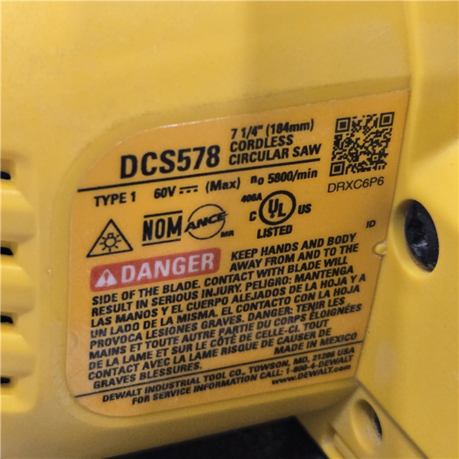 AS-IS DeWALT Flexvolt Max 7-1/4 60V Circular Saw (Tool Only)