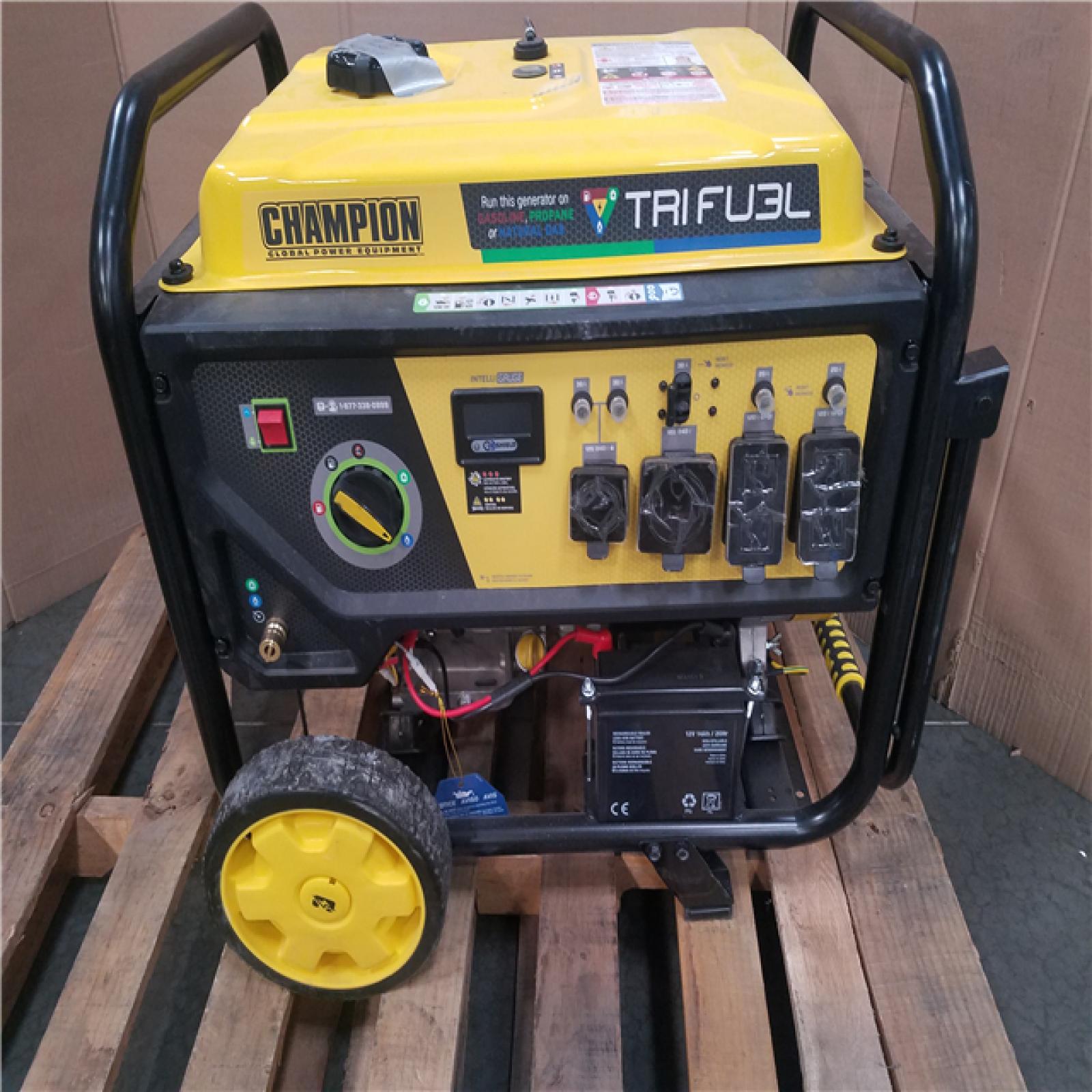 CALIFORNIA AS-IS CHAMPION TRI FUEL PORTABLE GENERATOR