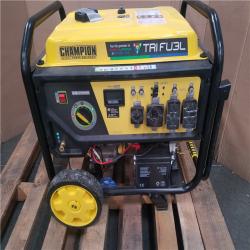 CALIFORNIA AS-IS CHAMPION TRI FUEL PORTABLE GENERATOR