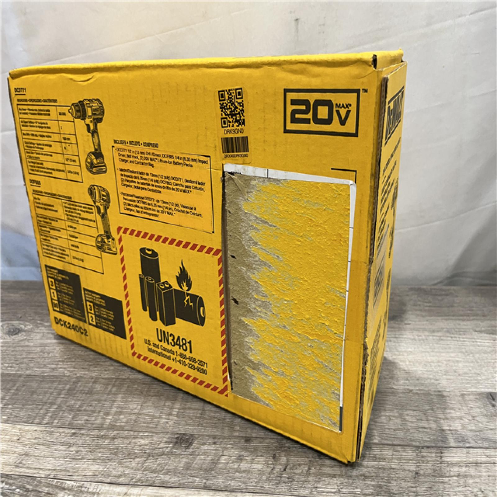 NEW - DEWALT 20V MAX Cordless Drill/Impact 2 Tool Combo Kit