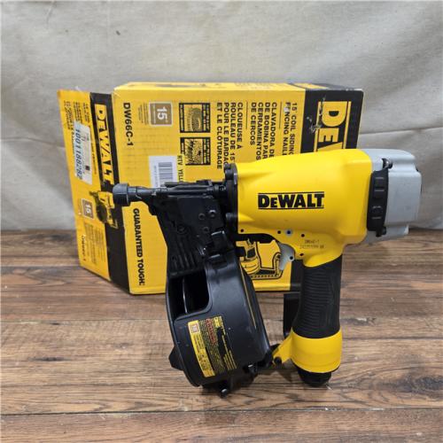 AS-IS DEWALT DW66C-1 2-1/2 Inch 15 Degree Coil Siding and Fencing Nailer