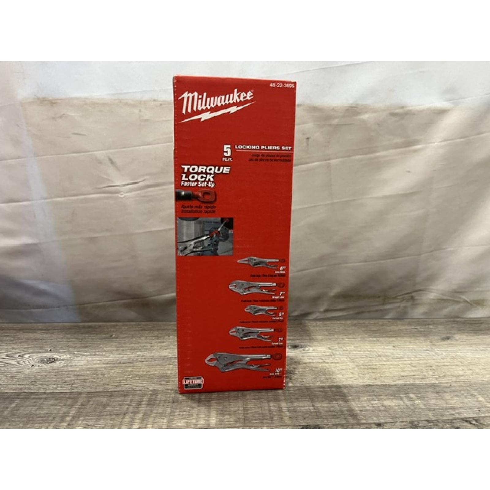 NEW - Milwaukee Torque Lock Locking Pliers Kit (5-Piece)