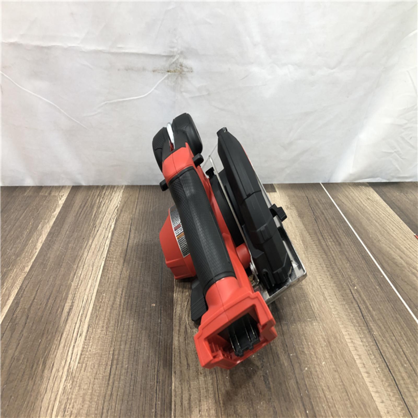 AS-IS Milwaukee FUEL 18V Lithium-Ion Brushless Cordless Metal Cutting 5-3/8 in. Circular Saw (Tool-Only) w/ Metal Saw Blade