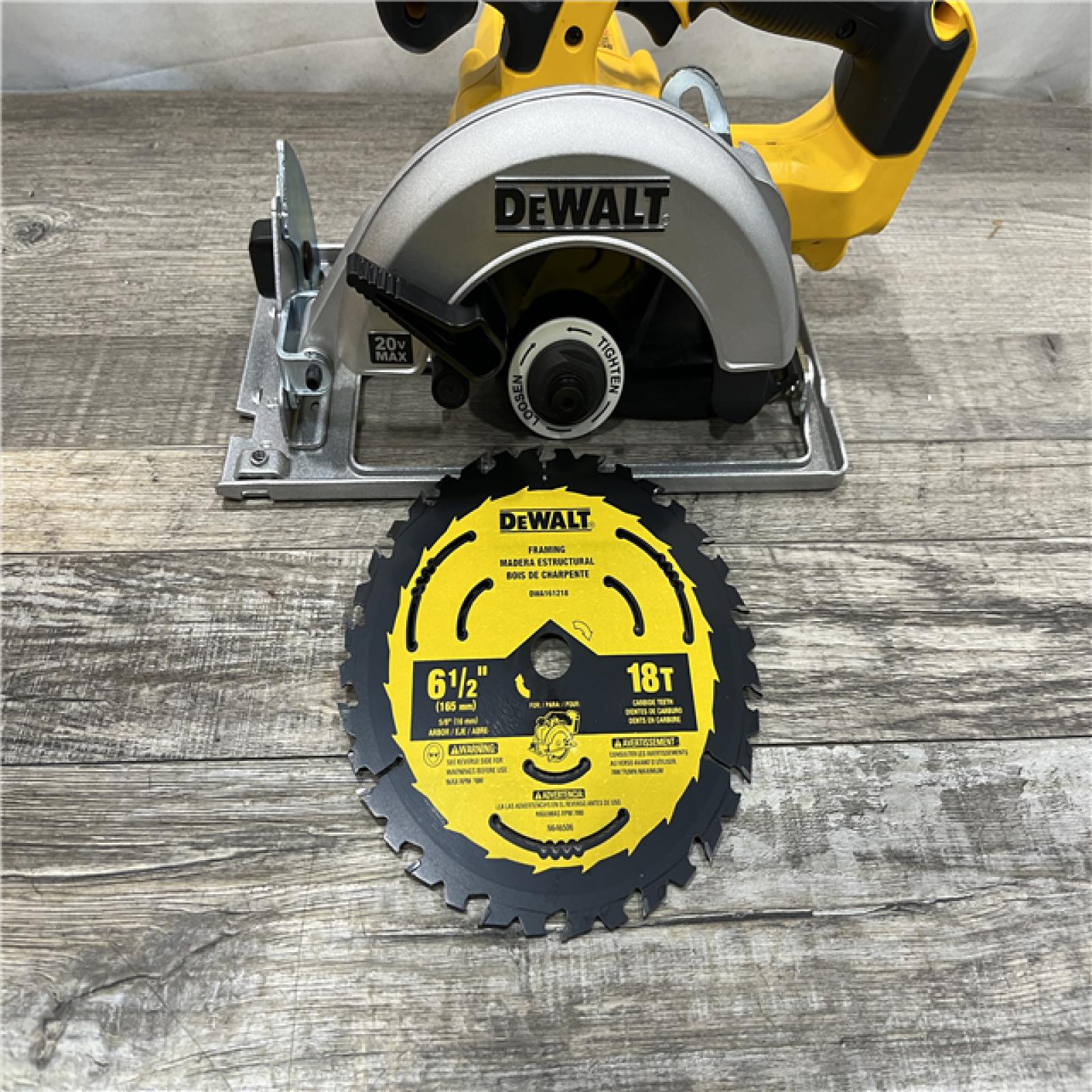 AS-IS DEWALT 20V MAX Cordless 6.5 in. Sidewinder Style Circular Saw (Tool Only)