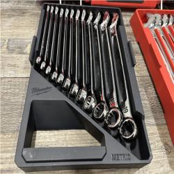 AS-IS Milwaukee Metric/SAE Combination Wrench Set with PACKOUT Organizer (30-Piece)
