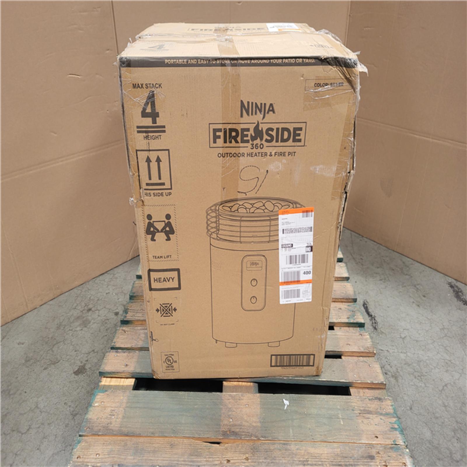 CALIFORNIA AS-IS LIKE NEW NINJA FIRESIDE 360 OUTDOOR HEATER AND FIRE PIT