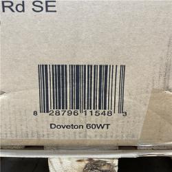 DALLAS LOCATION- Home Decorators Collection Doveton 60 in. Double Sink Freestanding Bath Vanity