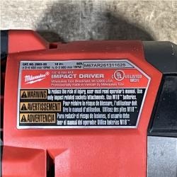 Houston Location AS-IS Milwaukee FUEL 18V Lithium-Ion Brushless Cordless 1/4 in. Hex Impact Driver (Tool-Only)