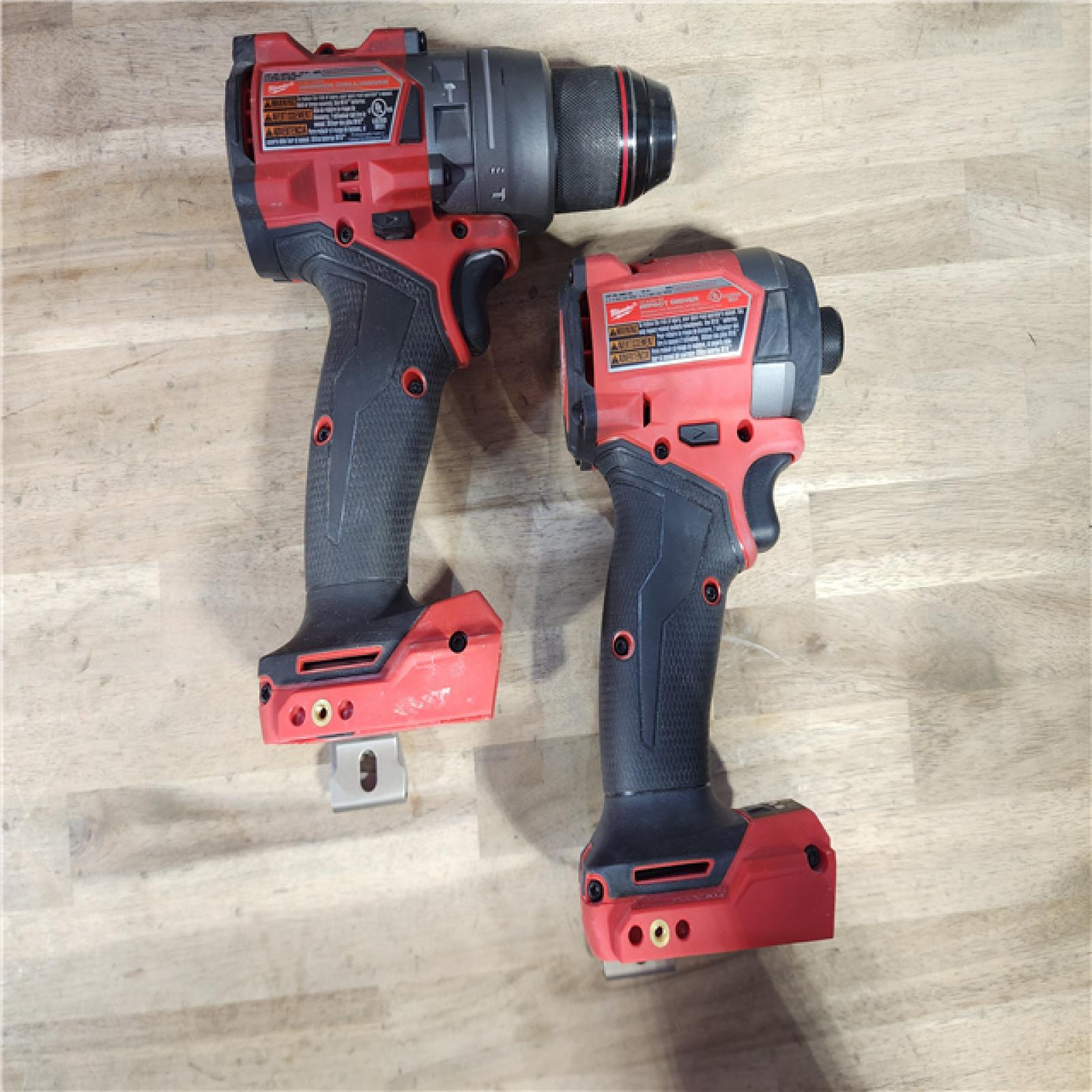 HOUSTON LOCATION - AS-IS MILWAUKEE FUEL 18V Lithium-Ion Brushless Cordless Hammer Drill and Impact Driver Combo Kit (2-Tool) with 2 Batteries