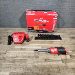 HOUSTON LOCATION - AS-IS M12 FUEL INSIDER 12V Lithium-Ion Brushless Cordless 1/4 in. - 3/8 in. Extended Reach Box Ratchet Kit W/ Battery  Charger