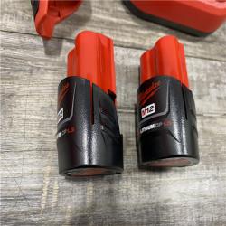 AS-IS Milwaukee 12V Lithium-Ion Cordless Drill Driver/Impact Driver Combo Kit