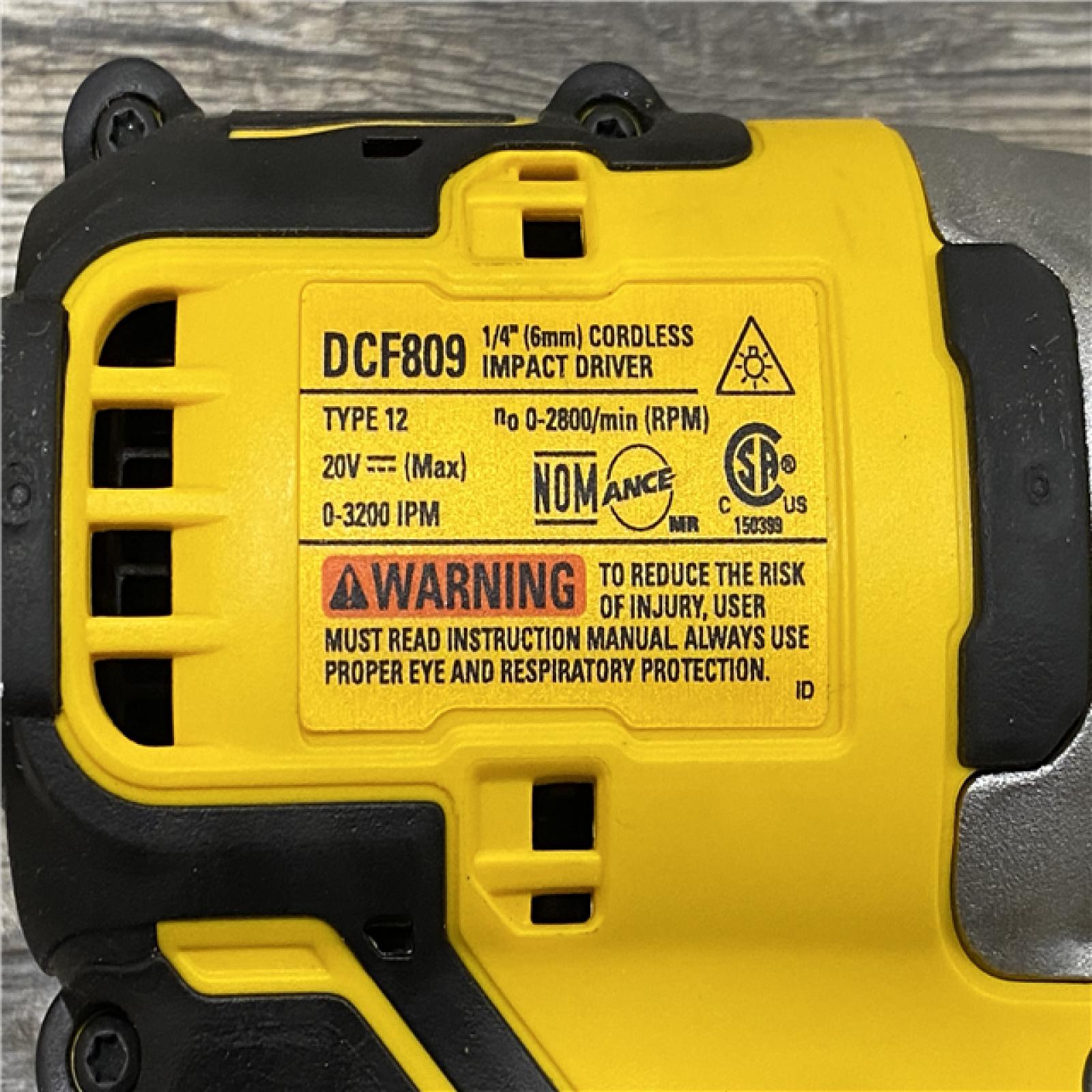 AS-IS DEWALT Atomic 20V Max Lithium-Ion Brushless Cordless Compact 1/4 in. Impact Driver Kit