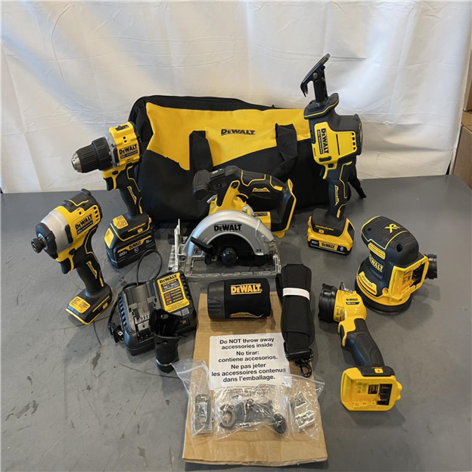 AS-IS - DEWALT 20-Volt MAX Lithium-Ion Cordless 6-Tool Combo Kit
