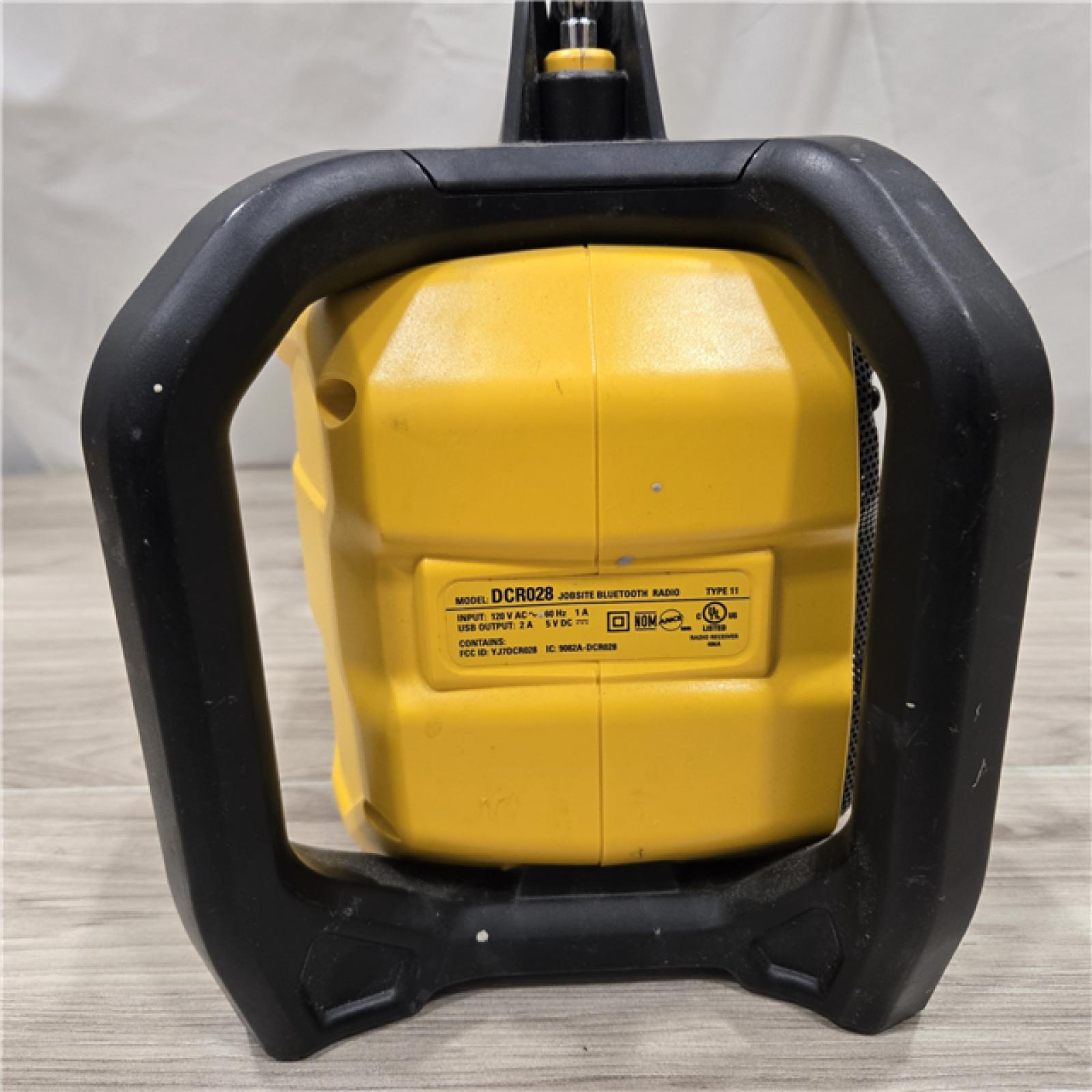 AS-IS DeWalt 20V MAX Compact Cordless Bluetooth Radio (Tool Only)