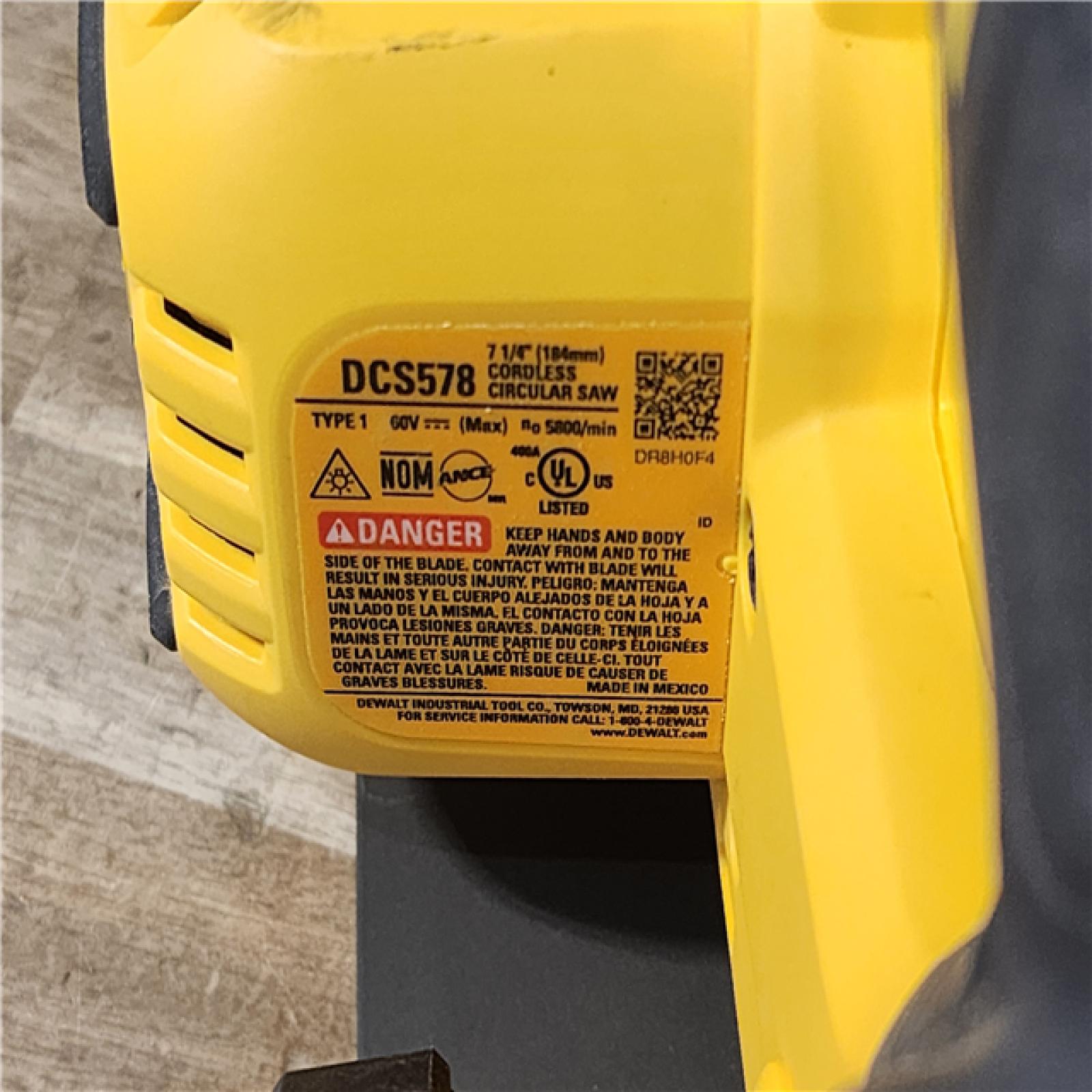HOUSTON LOCATION - AS-IS DeWALT Flexvolt Max 7-1/4 60V Brushless Circular Saw (Tool Only)