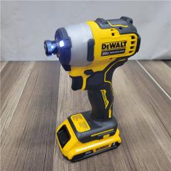 AS-IS DeWALT ATOMIC 20V MAX Cordless Compact Impact Driver Kit W/ Li-Ion Battery, 1/4, Brushless