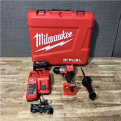 Houston Location AS-IS Milwaukee FUEL Hammer Drill Driver and Battery with Charger