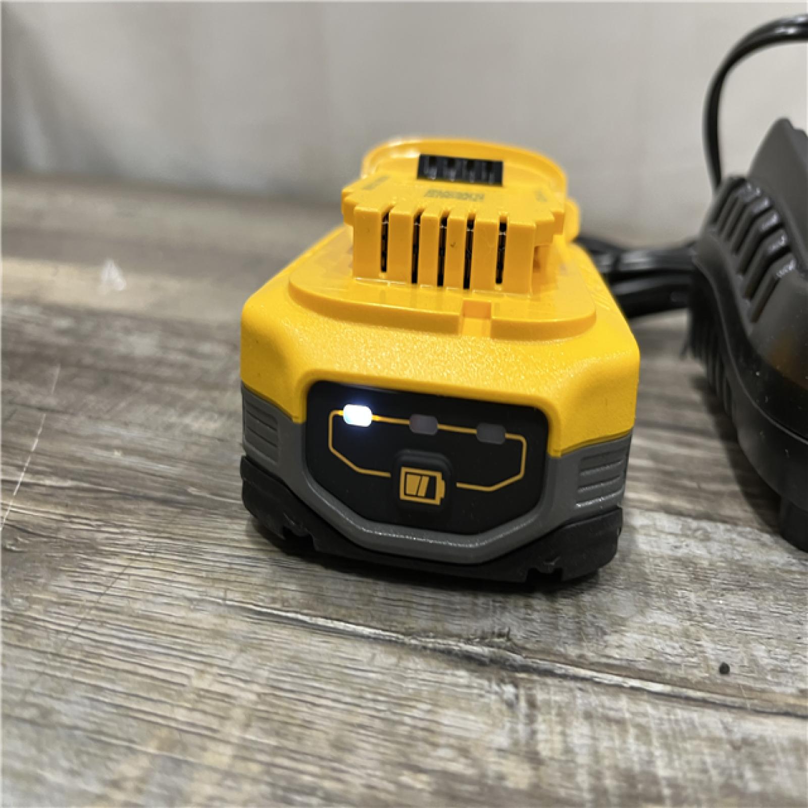 AS-IS DEWALT 20V MAX XR POWERSTACK Lithium-Ion Battery Starter Kit with 3.5Ah Battery and Charger